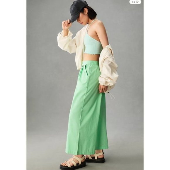 NWT-On the Road x Anthropologie Mint Cosmo Culotte Pants - L - Picture 3 of 6